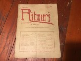 Revista Ritmuri anul 1 nr 1 / 1 septembrie 1929