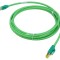 Patch Cord S/FTP Cat 6a Verde 0,3m