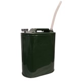 Canistra Metalica Combustibil 30L Siegbert, Verde, Furtun Flexibil, Otel Rezistent, Auto, Agricol, Casnic