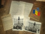 CLUJ NAPOCA - OMAGIU PROMOTIEI DE OFITERI INFANTERIE MIHAI VITEAZUL 194301983 * DOUA FOTO ORIGINALE+ SCRISOARE + ARTICOL ZIAR