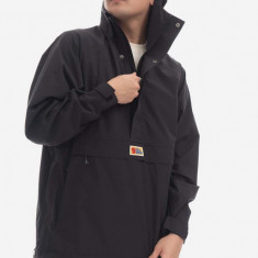 Fjallraven geacă de ploaie Vardag Hydratic Anorak bărbați, culoarea negru, de tranziție F86688.550-550