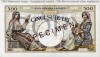 Reproducere Bancnota 500 Lei 1924 Specimen, Replica Colectie, Bancnote Romanesti