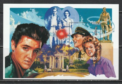 Mongolia 1995 - #661 Elvis Presley S/S 1v MNH foto
