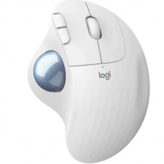 Mouse Logitech M575 Ergo Trackball, Wireless, Alb