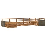 vidaXL Set de canapele de exterior 7 pcs natural 3383637