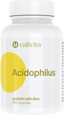 Acidophilus, Supliment Alimentar Probiotic cu Acidophilus si Fibre (100 Capsule) - Calivita