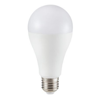 Bec LED E27 15W alb cald V-TAC, A65 3000K cip samsung foto