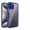 Husa iPhone 15 Pro Max 360 grade silicon TPU transparenta Albastru