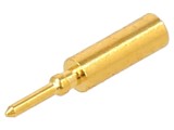 Pin tată aurit, crimpat, pe cablu, 2 mm, Datamate J-Tek