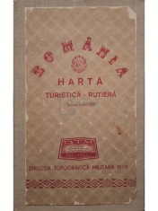 Romania - Harta turistica-rutiera (Editia: 1979) foto