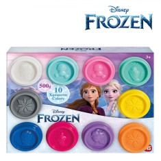 Set Plastilina AS Disney Frozen, 10 Cuti?e, Capacitate 500g, Multicolor, Capace Forme 3D foto
