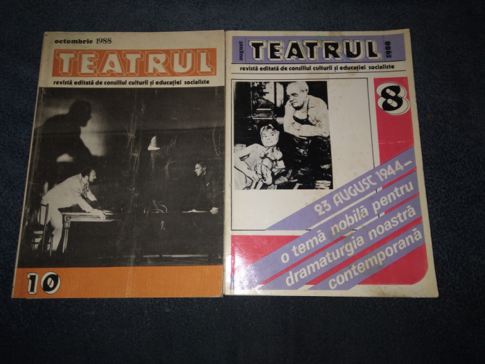 LOT 6 REVISTE TEATRUL 1988 NR 1 7 8 9 10 11