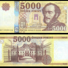 UNGARIA █ bancnota █ 5000 Forint █ 2020 █ P-205c █ UNC █ necirculata