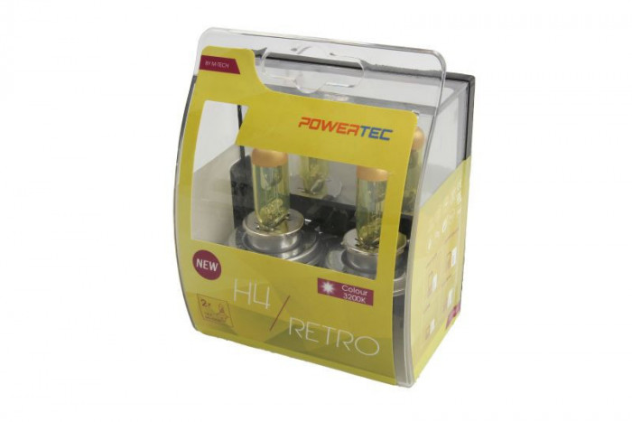 Set Becuri Powertec H4 Retro