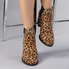 Botine dama Ionelia leopard foto