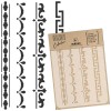 Reutilizabil Șablon - Craft - Scrapbooking // MINI SET DE BORDURĂ - A3 (30x42cm)