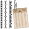 Reutilizabil Șablon - Craft - Scrapbooking // MINI SET DE BORDURĂ - A3 (30x42cm)