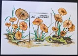 Ciuperci - Grenada Grenadines - Coliță Poștală Xeromphalina tenuipes MNH CP1_II