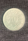 Moneda 10 rappen 1955 Elvetia, Europa