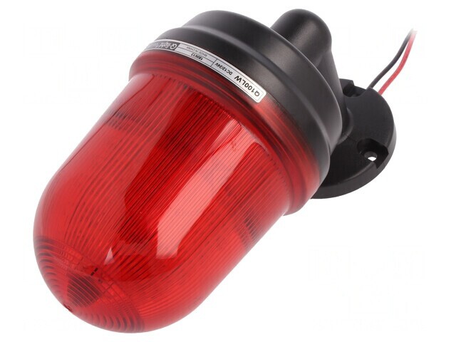 Lumină de Semnalizare Flash și Continuă Roșie IP65