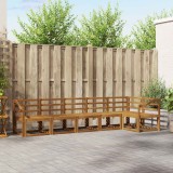 vidaXL Set de canapele de exterior 6 pcs natural Lemn Solid de Acacia 3366477