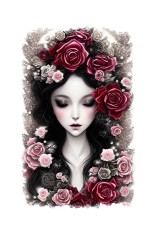 Sticker decorativ, Printesa, Roz, 85 cm, 6781ST foto