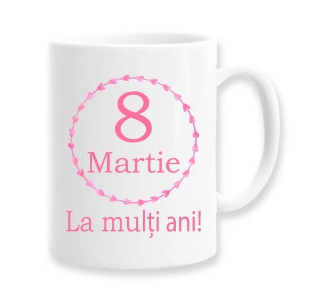 Cana alba personalizata &quot;La multi ani&quot;, INOVATIX&reg;. 330ml