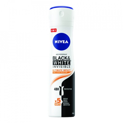 ANTIPERSPIRANT BLACK&amp;amp;WHITE INVISIBLE ULTIMATE IMPACT SPRAY 150ML foto