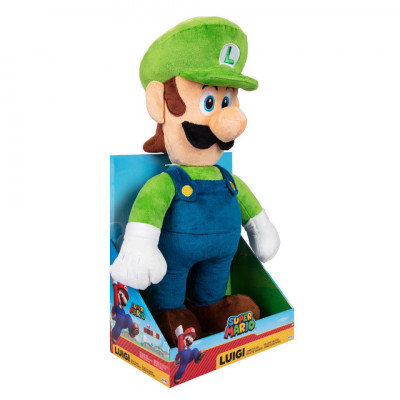 Nintendo Mario - Jucarie de plus, Luigi, 50 cm foto
