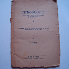 Introducere la studiul asupra Romaniei si romanilor - Nicolae Iorga, 1922