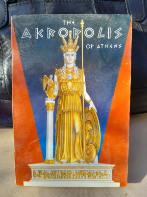 AL. N. Oekonomides - The Akropolis of Athens (contine harta), text in limba engleza foto