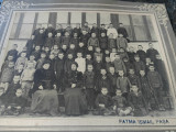 Fotografie grup elevi, Scoala Fatma Ismail Pasa, Constanta, deosebita, 15x25 cm