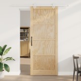 Ușa glisantă vidaXL cu set de hardware 93x232 cm Lemn solid de pin, Ușă interioară &#039;ORKDAL&#039;93x232x4 cm Lemn solid de pin
