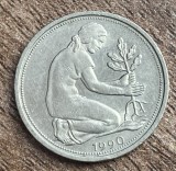 C50 - Moneda foarte veche - Germania - 50 pfennig - 1990 litera G
