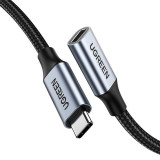 Cablu Prelungitor Ugreen USB C 3.1 Mascul / Femela 10Gb/s 1m Gri (US372) 30205-UGREEN