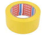 Bandă Avertizare Autoadezivă Galbenă 33m x 50mm, Tesa