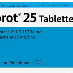 Supliment Alimentar, Zinkorot 25mg, Zinc, Intareste Sistemul Imunitar si Trateaza Acneea, 20 tablete