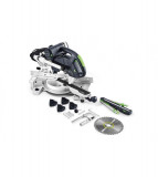 Fierastrau circular stationar cu sanie de glisare, 1200 Wati, turatie 3500 rpm, Festool Kapex KS 60 E - set (561728)