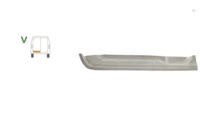 Panou reparatie usa MERCEDES SPRINTER 209-524 (906), 07.2006-10.2013, VW CRAFTER (2E), 12.2005-2017, partea stanga, metal galvanizat; usa spate, inte
