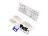 Set LED 3mm 170 buc Alb Cald/Natural/Rece 20mA, Optosupply