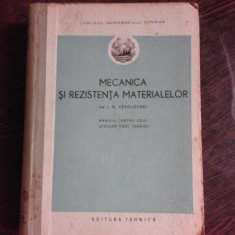 MECANICA SI REZISTENTA MATERIALELOR - I.N VESELOVSKI