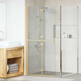 Cumpara ieftin Perete de duș Walk-in Altele auriu și transparent 90 x 190 cm