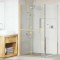 Perete de duș Walk-in Altele auriu și transparent 90 x 190 cm