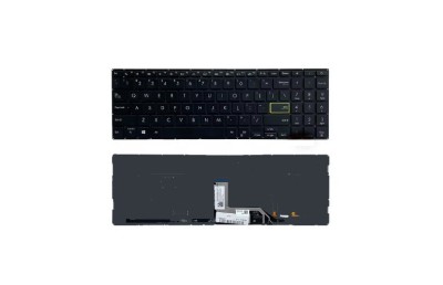 Tastatura laptop noua ASUS X513 BLACK Backlit Without frame US foto