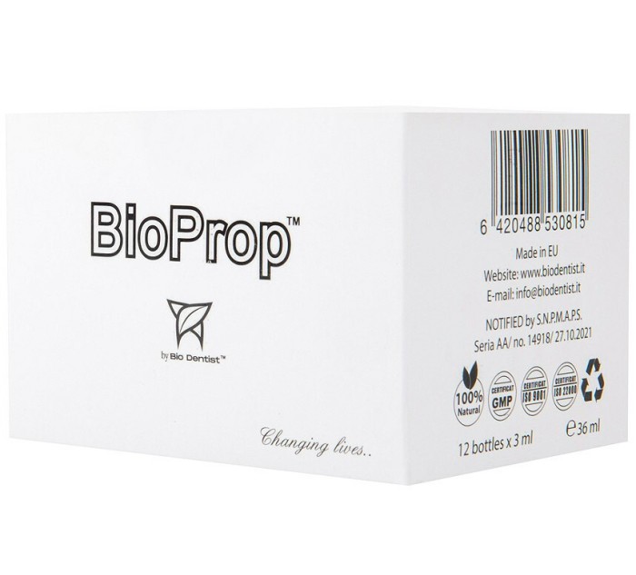 Bio Prop&trade; by Bio Dentist&trade; - supliment natural pentru preventie parodontoza si igiena orala 12 doze