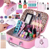 Set trusa de machiaj si unghii, nail art pentru fetite, cosmetice &icirc;ntr-o gentuta, MalPlay, 109192