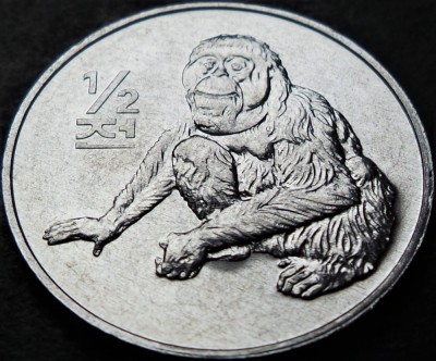 Moneda FAO 1/2 CHON - COREEA de NORD, anul 2002 * cod 4255 - UNC DIN FASIC! foto