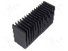 Radiator extrudat, aluminiu, 50mm x 160mm, neagra, FISCHER ELEKTRONIK - SK 627 50 SA