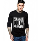 Bluza barbati neagra - Straight Outta Primaverii - XL