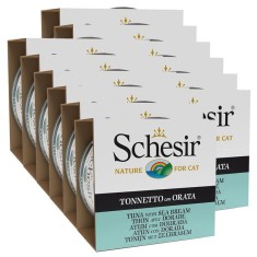 Schesir cat ton ?i pe?te auriu in gelatina 12 x 85 g foto